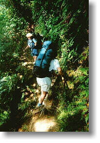 Hiking along the West Coast Trail